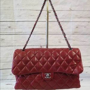 ❌SOLD❌ GREAT PRICE! Chanel 3 Maxi Flap (Red) SB